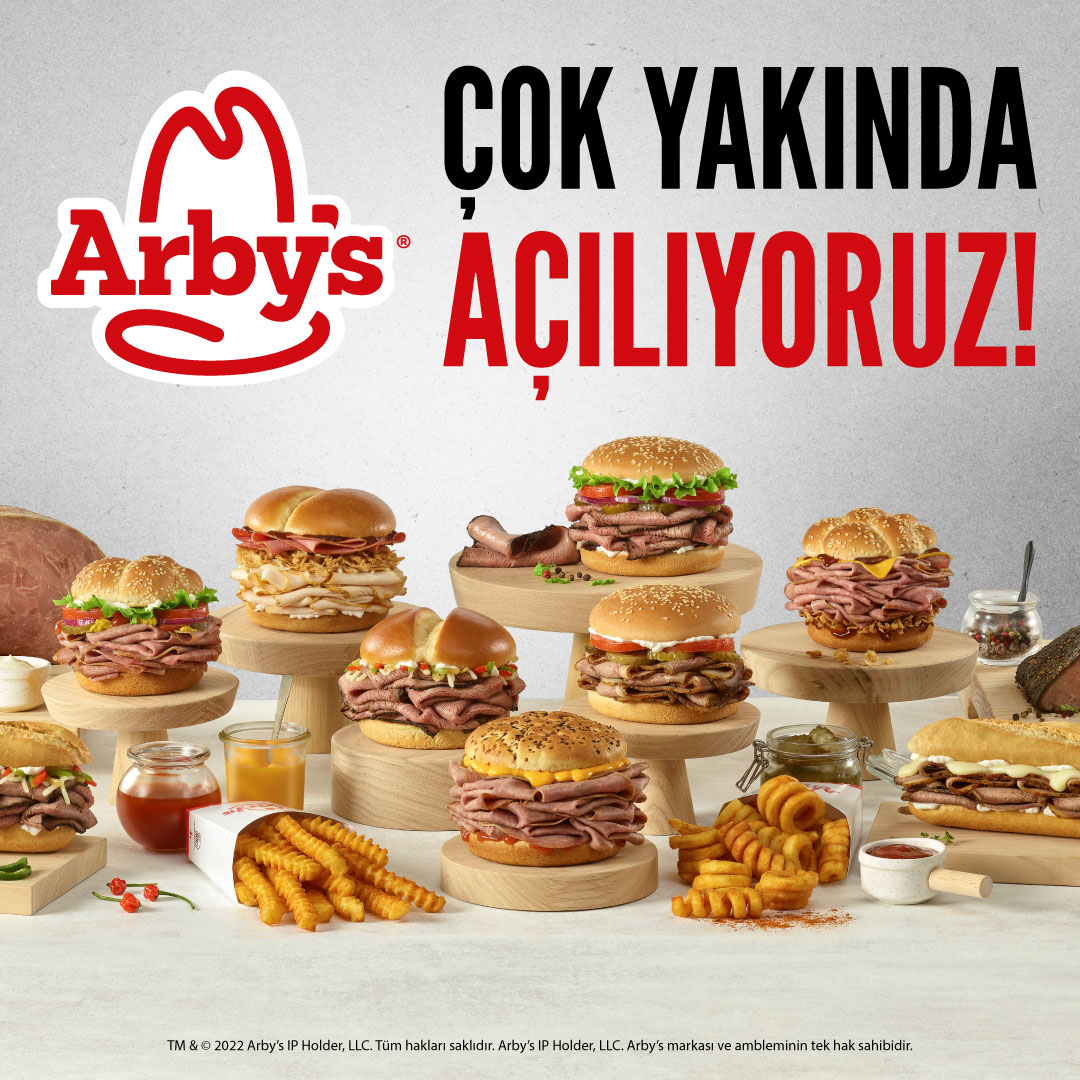 Arby’s’den et severleri sevinderecek bir haberimiz var: çok yakında Alanyum AVM’deyiz!