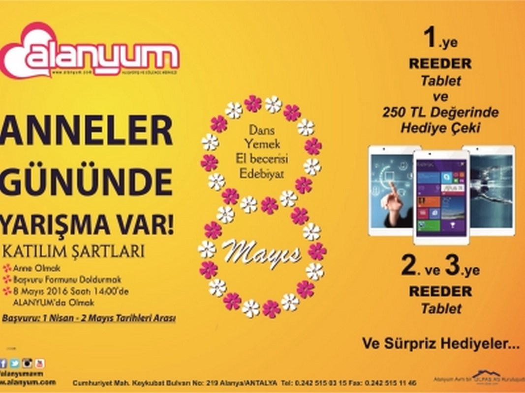 Alanyum’da Anneler Günü heyecanı başladı!